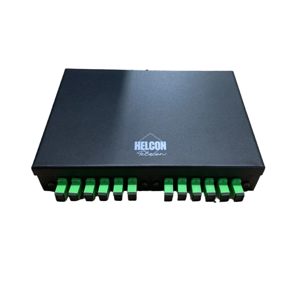 Mini Distribuidor Interno Óptico (DIO) com suporte para trilho DIN Lateral