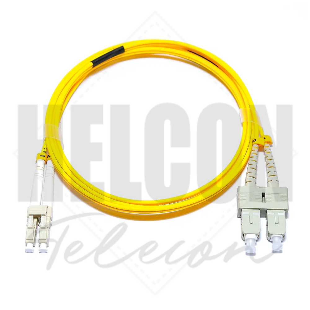 Cordão Óptico Duplex Multimodo 50/125 LC/UPC - SC/UPC com 2,5mt