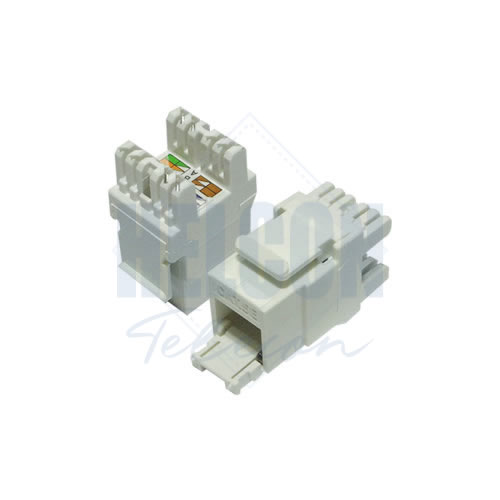 Keystone Conector RJ45 Fêmea categoria 5e em 180 graus