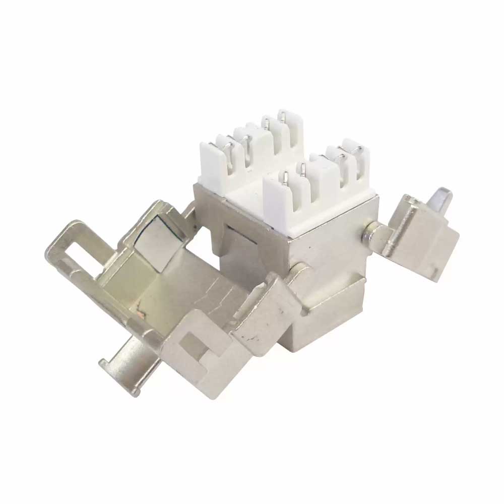 Conector Keystone RJ45 Fêmea Tooless Categoria 6 Blindado
