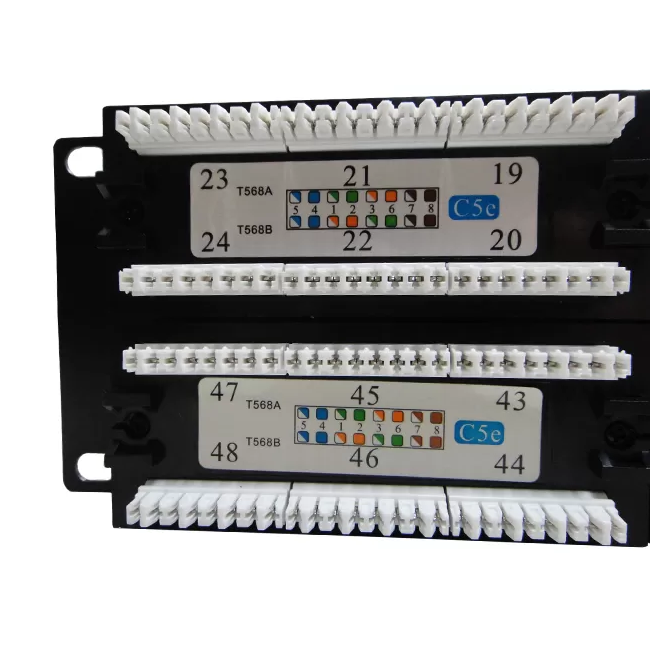 Patch Panel com 48 portas categoria 5e